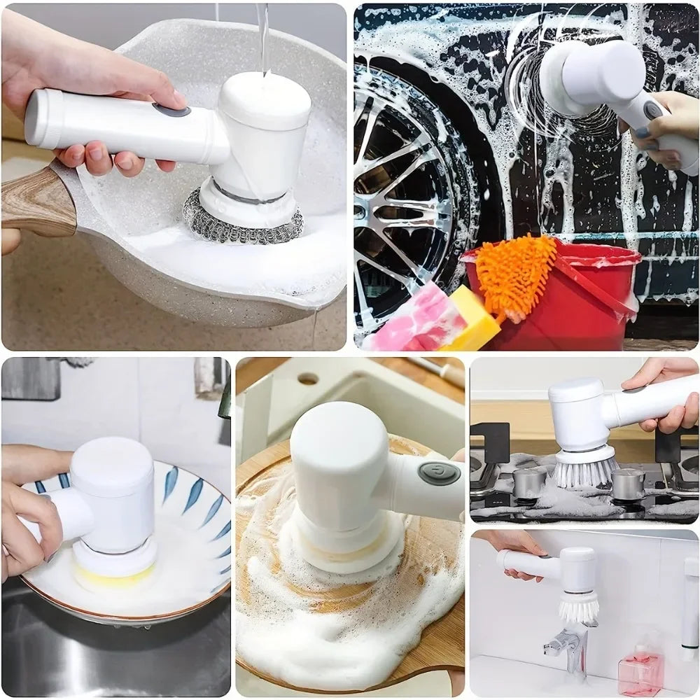 Electric Spin Scrubber Electric Cleaning Brush Cordless Power Scrubber